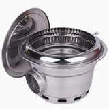 Stockbabac Round Korean-Style Outdoor Charcoal BBQ Grill - product image 1
